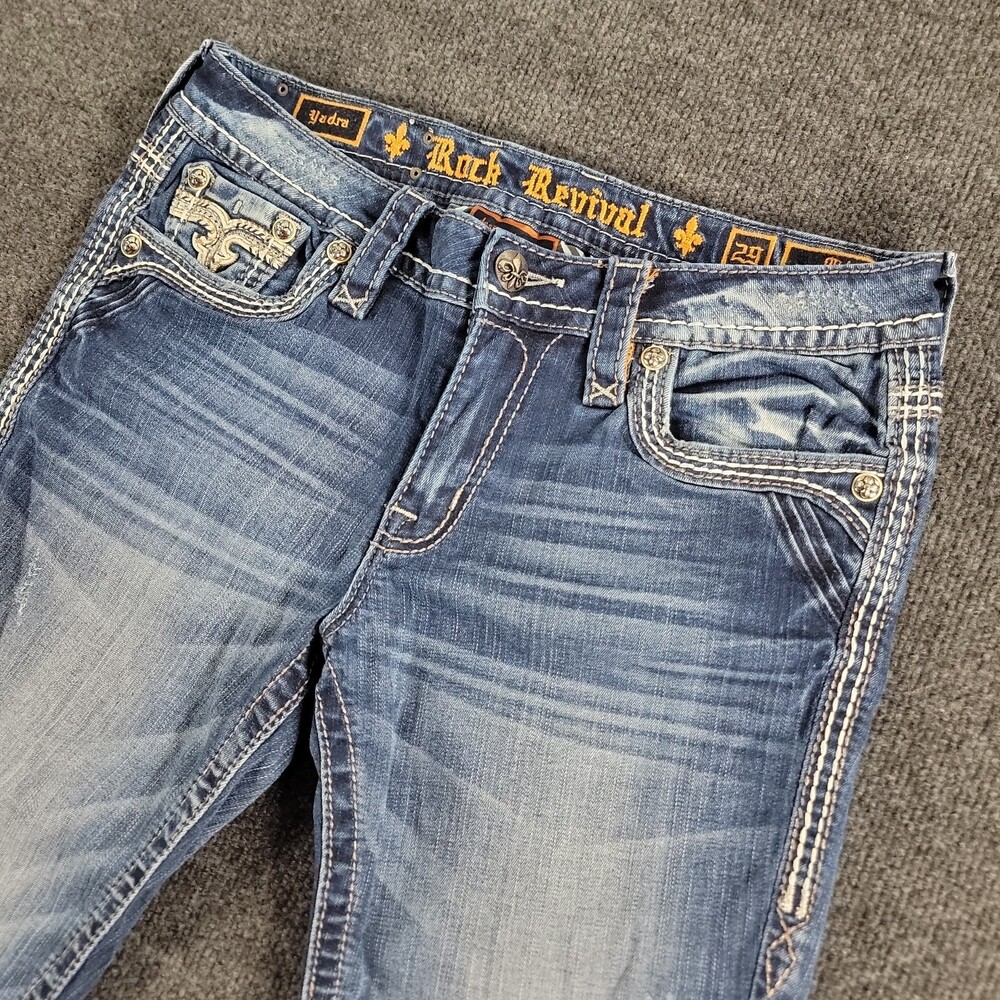 Rock Revival Yadra Mid-Rise Crop Jeans Size 29